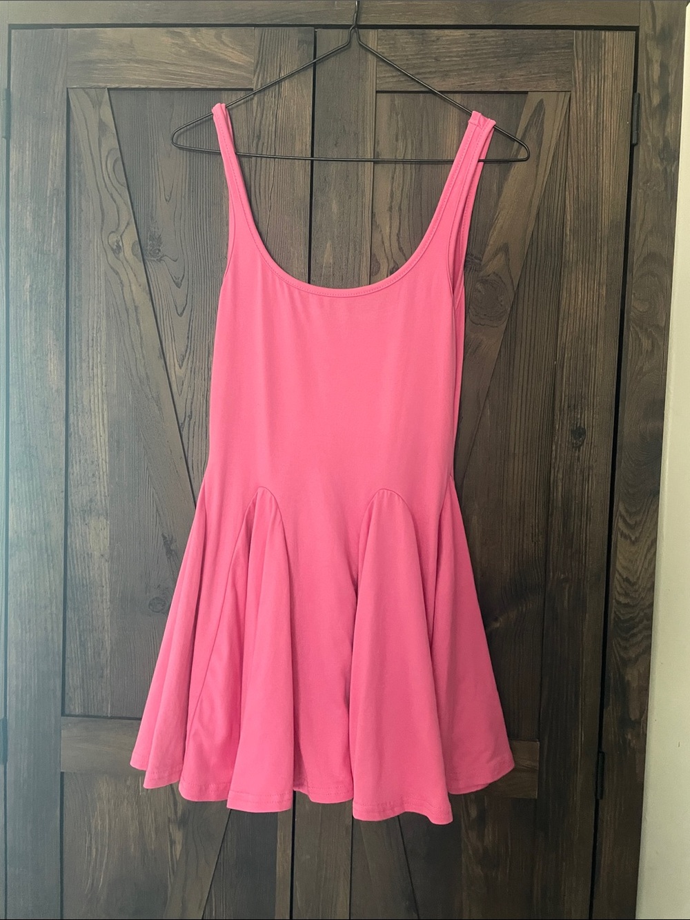 SHEIN Hot Pink Sleeveless Swing Dress